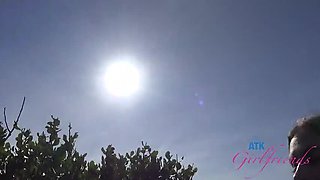 Fiona Peaches Blowjob in Car POV - Amateur Girlfriend Sucks Cock & Takes Cum Load