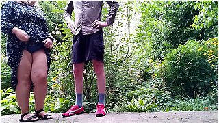 My Mature Stepmother-in-law Pees Standing Up