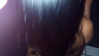 Gloryhole Blowjob: Kel Abate Takes Stranger's Cum - Amateur Latina Slut