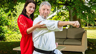 Outdoor Karate Practice - Granddadz