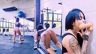 Fitness Girl Training Big Ass Brazilian Horny In The Gym Big Cock - Sexdoll 520