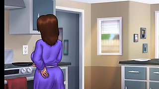 Summertimesaga kissed stepmom, caught stepsister watching porn  saw stepmom boobs