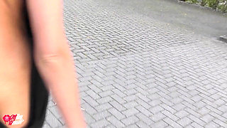 Real Public Assfuck... Horny Blonde Fucked!!