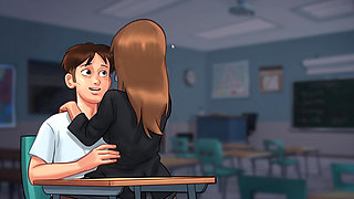 I kiss my Petite French Teacher in class in Summertime sagaI kiss my Petite French Teacher in class in Summertime sagaI kiss my