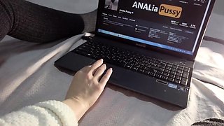 Russian Solo Female Masturbates to Orgasm on Webcam