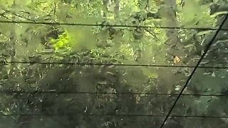 It's Raining Back of Car Brick Dick Pounds Her Hard