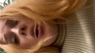 Real Public Masturbation in the Toilet