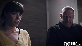 Big tits rebel teen makes strict warden watch her get anal fucked