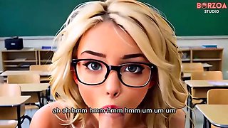 A dominant teacher approved a sexy blonde teens college tuition, but he wants something in return zara - Part 1 - 3Dhentai
