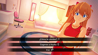 My Hentai Fantasy - Fucking Asuka from Evangelion's Pink Vagina Stepsister in Her Room
