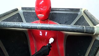 Straight amateur dude handles anal toys well