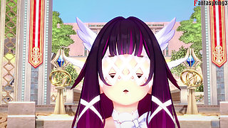 Columbina blowjob - Genshin Impact