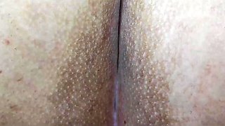 Latina stepmom geta a hot cum all over her pussy POV