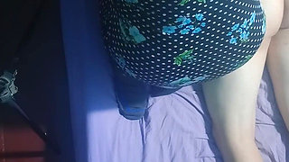 Short Dress and Magic Hands on the Mattress