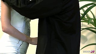 Petite Latina Step-Daughter get Fucked by big Shaft Boy next Door when home alone