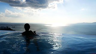 Big ass Thai GF first time anal fucking