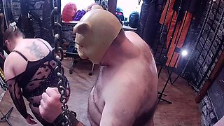 Part 2:- Satanas piggy is back in town for some play time with Domina Satana!