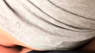 Cum in My Stepsister's Panties: Public Creampie POV