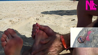 Me Being Tickled on My Feet on the Beach