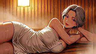 Sexy Sauna MILF and GILF Cartoon Porn