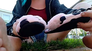 Sexy Emo Teen Dildoing And Foot Fetish