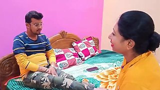 Indian Friends Fuck in Hotel Room - Desi Bhabhi Blowjob & Doggy Style Sex