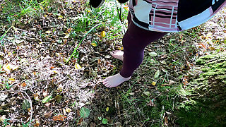 Barefoot and Naked Tits
