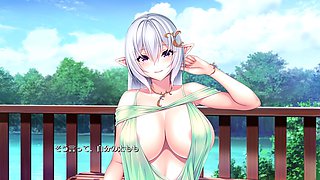 Animated big-titted role player in hentai action