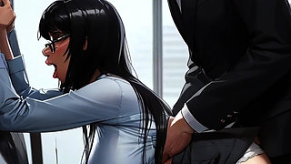 Sexy Secretaries LOVE their bosses BBC in new hentai from Spicy Toons!