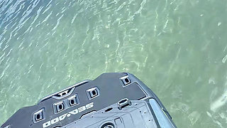 Sucking & Fucking My Jetski Instructor's Dick on the Beach