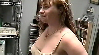 Diamond Does a Back Room Blowjob Scene