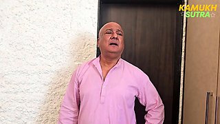 Old man hardcore sex with Indian step daughter