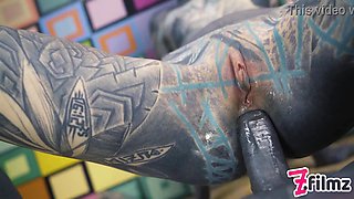 Tat duo FIRM POINT OF VIEW FUCK-A-THON - BUTT SEX pulverize, gapes, messy SUCKY-SUCKY, rectal internal cumshot, damsel ejaculation