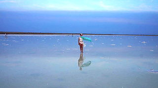 Light Brown and Light Blue Sunset