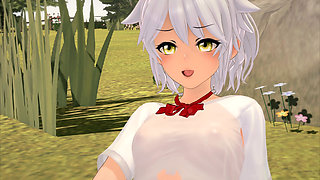 Two beautiful girls playing in a lake invite me to fuck - Lust Lost Kingdom 2