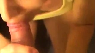 Amateur Slut Sucks and Swallows