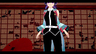 Demon Slayer Futanari - Shinobu X Nezuko Hardsex - Japanese Asian Manga Anime Game Porn