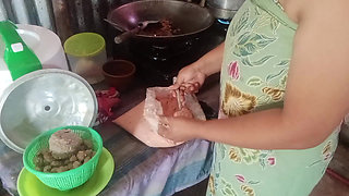 Stripping Mother-in-law Who Is Cooking