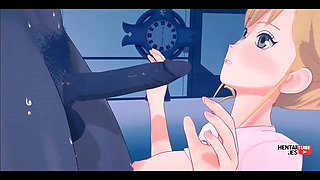 Kaiju N8 - Kikoru Shinomiya Sucking a Big Dick