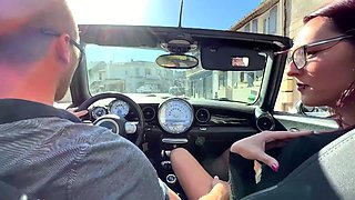 French Bombshell in Glasses Gets a Hardcore Lesson from Her