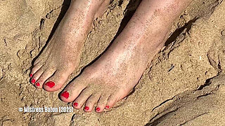 Foot Worship on the Beach. Summer Holiday in South Africa Part 2