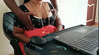 Step-stepbrother Sucked My Boobs During Online Interview