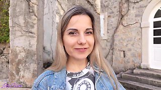 Romantic walk with remote controled vibrator in my pussy