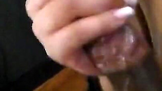 Stepdaddy makes me suck his cock before my stepmom gets home