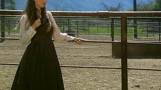 Busty light-haired honey likes heavy analingus on a white