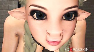 Innocent female's extreme deepthroat clip