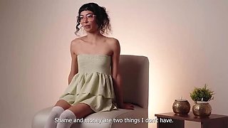 Petite Teen Cindy Luna First Anal Casting - Tiny Tits Latina Takes Big Cock