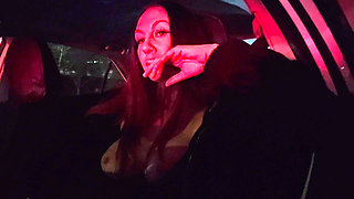 Italian Big Tits MILF Artemisia Love Driving Around with Her Big Juicy Boobs Out