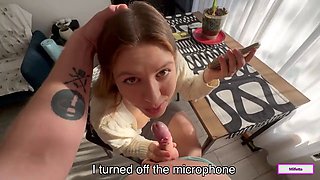 Fucked My Step Mom While She Was Talking on the Phone and Reporting to Her Boss!!