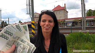 Czech Streets \u2013 Milf Enjoys a Vibrator in Public